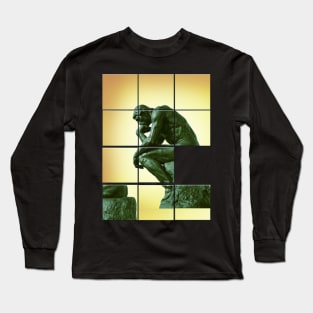 Le penseur The thinker, sliding pictures puzzle Long Sleeve T-Shirt